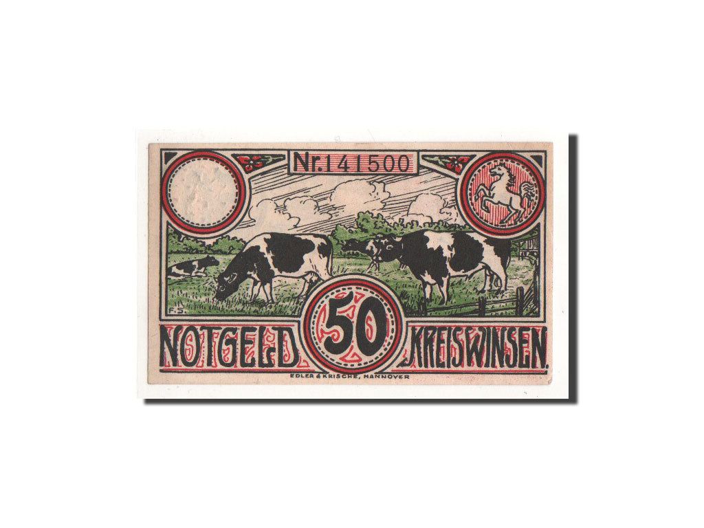 Billete, Alemania, Winsen a.d luhe, 50 Pfennig, ferme, O.D, Undated, UNC