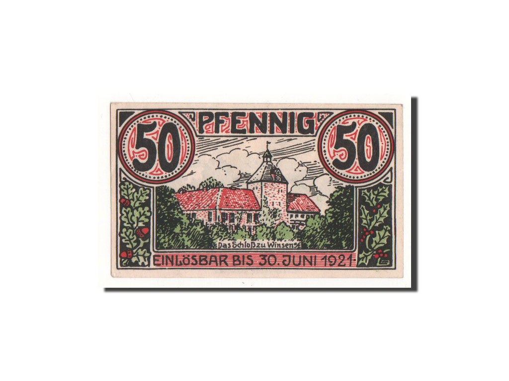 Billete, Alemania, Winsen a.d luhe, 50 Pfennig, ferme, O.D, Undated, UNC