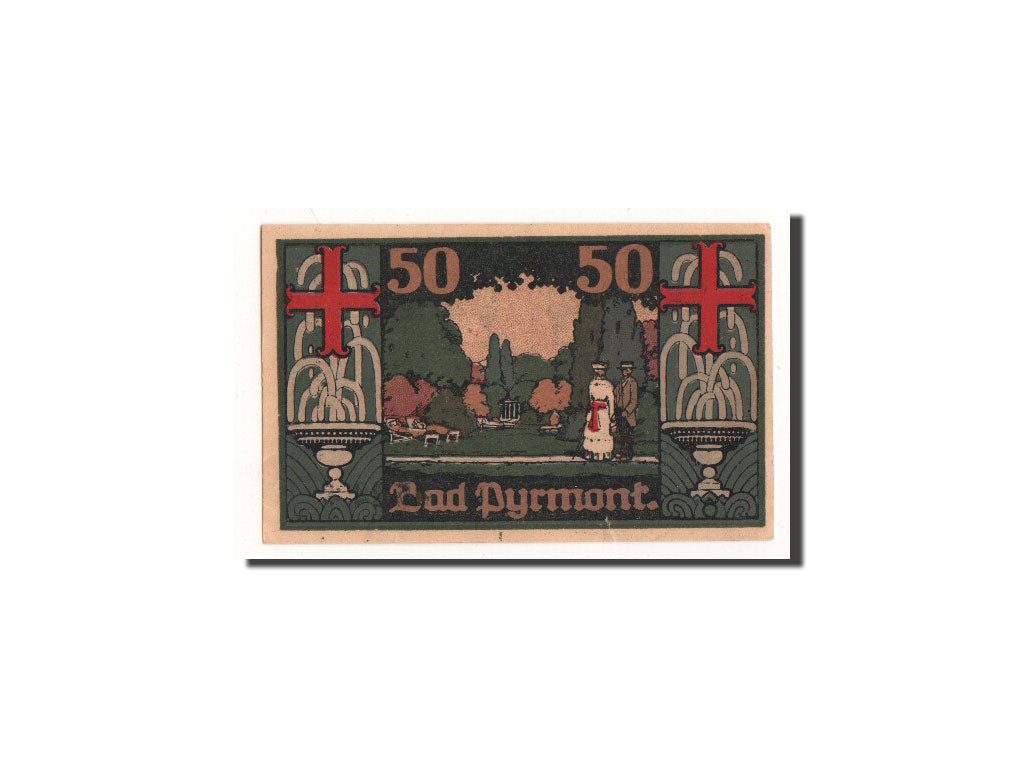 Billete, Alemania, Pyrmont, 50 Pfennig, personnage, 1921, 1921-02-02, UNC
