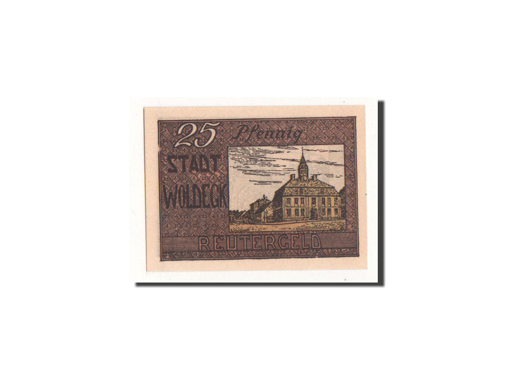 Banknote, Germany, Woldegk, 25 Pfennig, Maison, O.D, Undated, UNC(65-70)