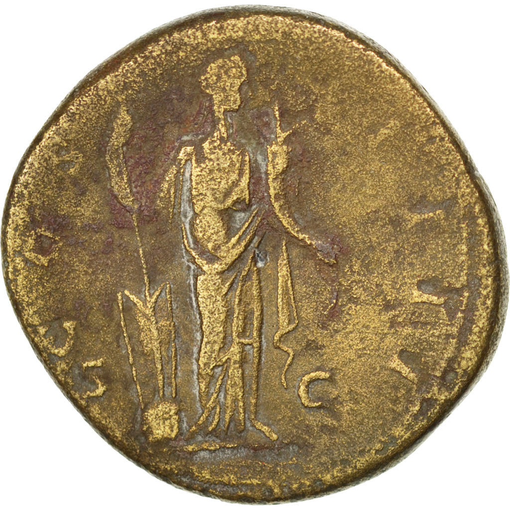 Coin, Antoninus Pius, Sestertius, Rome, VF(20-25), Bronze, RIC:885