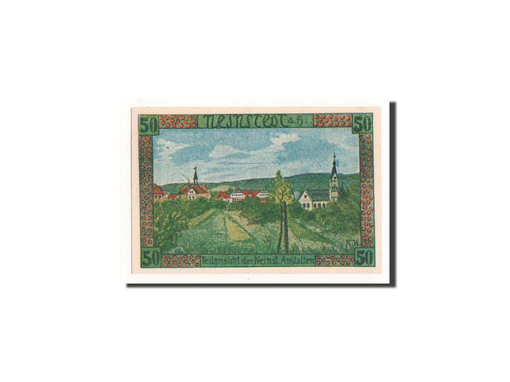 Banknot, Niemcy, Neinstedt a Harz, 50 Pfennig, paysage, 1921, 1921-07-01