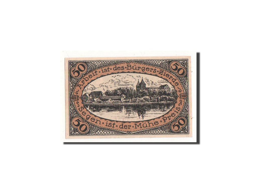 Banconote, Germania, Neidenburg, 50 Pfennig, paysage, 1920, 1920-09-22, FDS