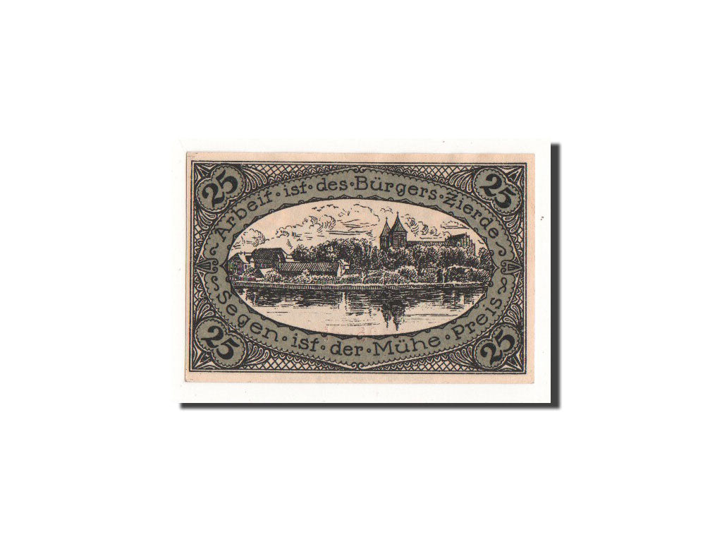 Banconote, Germania, Neidenburg, 25 Pfennig, paysage, 1920, 1920-09-22, FDS