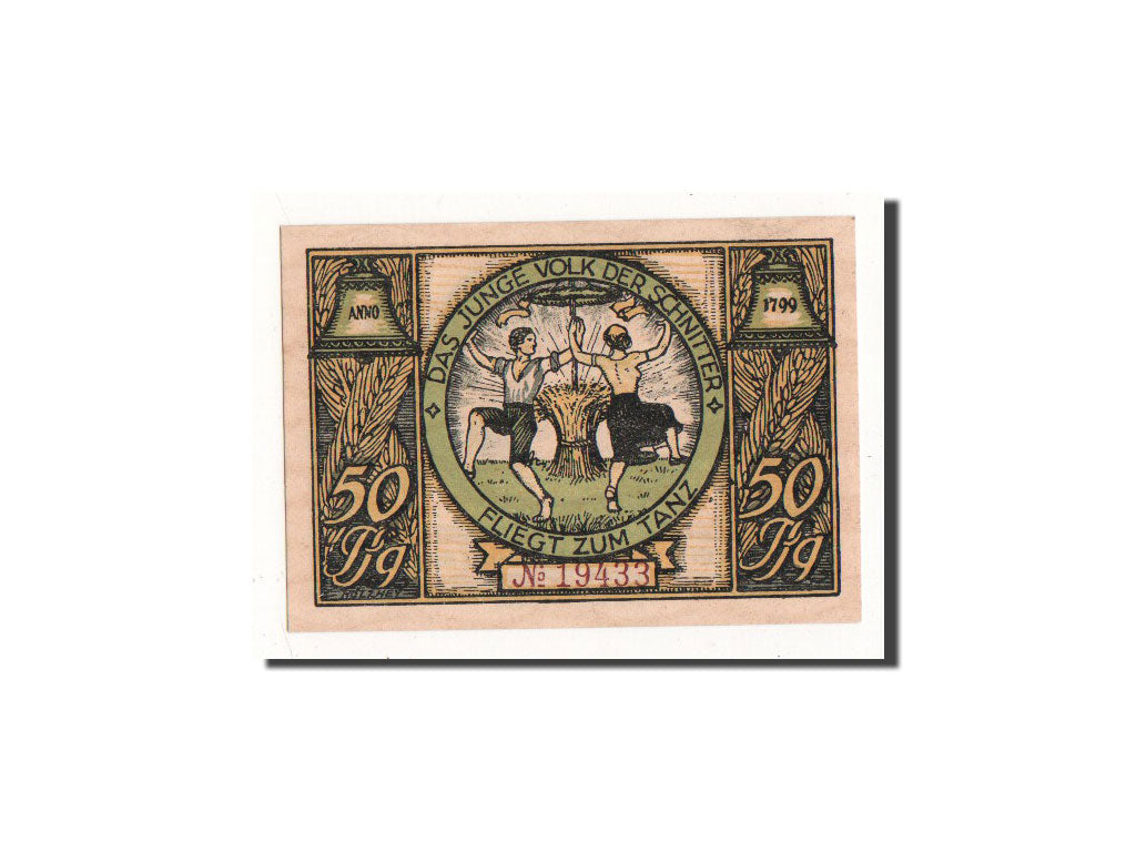 Banconote, Germania, Rudolstadt, 50 Pfennig, personnage 2, O.D, Undated, FDS