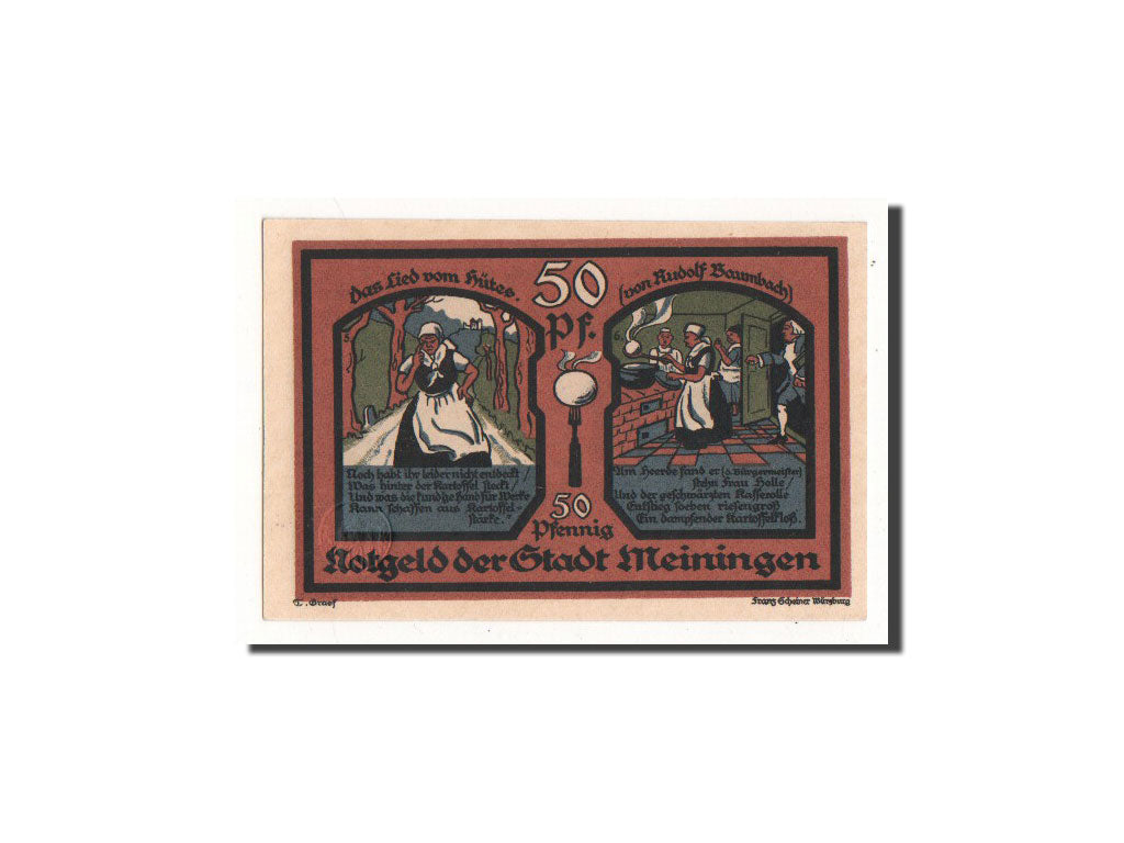 Billete, Alemania, Meiningen, 50 Pfennig, personnage 4, 1921, 1921-06-11, UNC