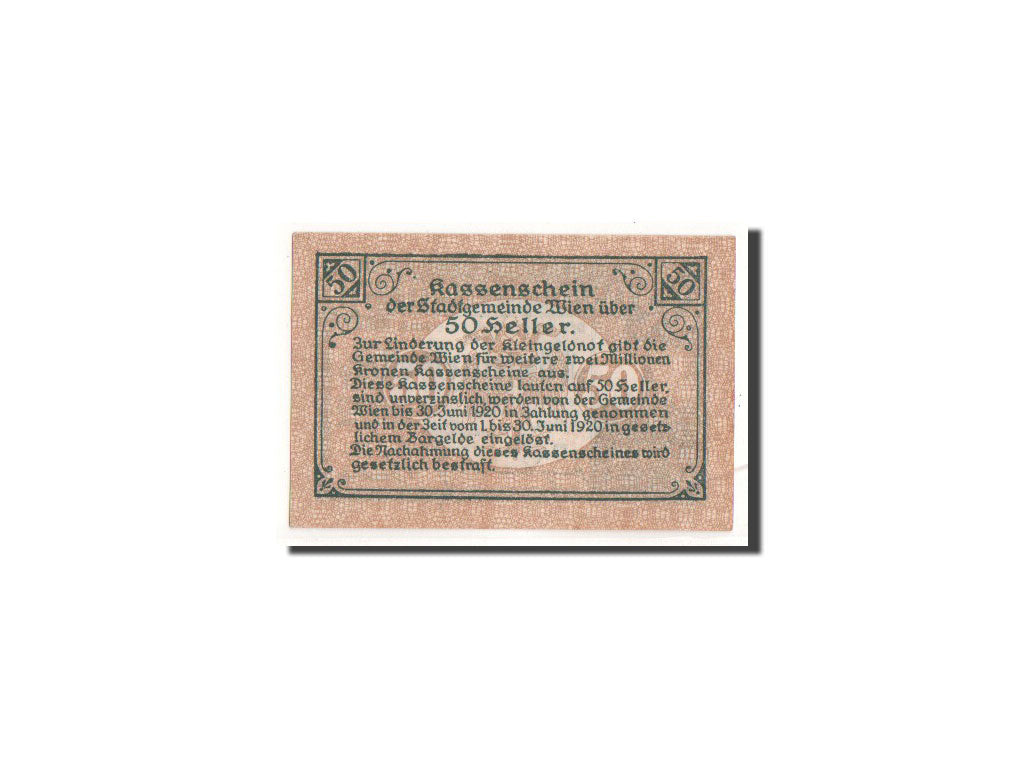 Banknote, Germany, Wien, 50 Heller, Eglise, 1919, 1919-11-21, UNC(65-70)