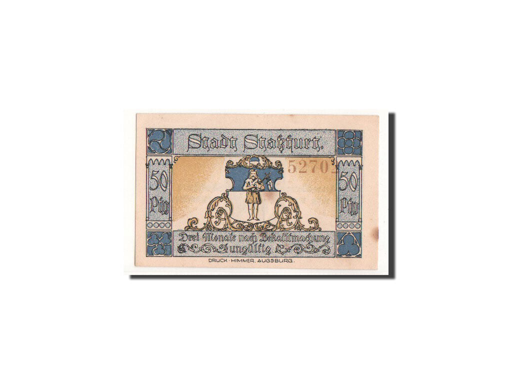 Banknote, Germany, Strassfurt, 50 Pfennig, personnage, 1921, 1921-09-01, UNC(63)