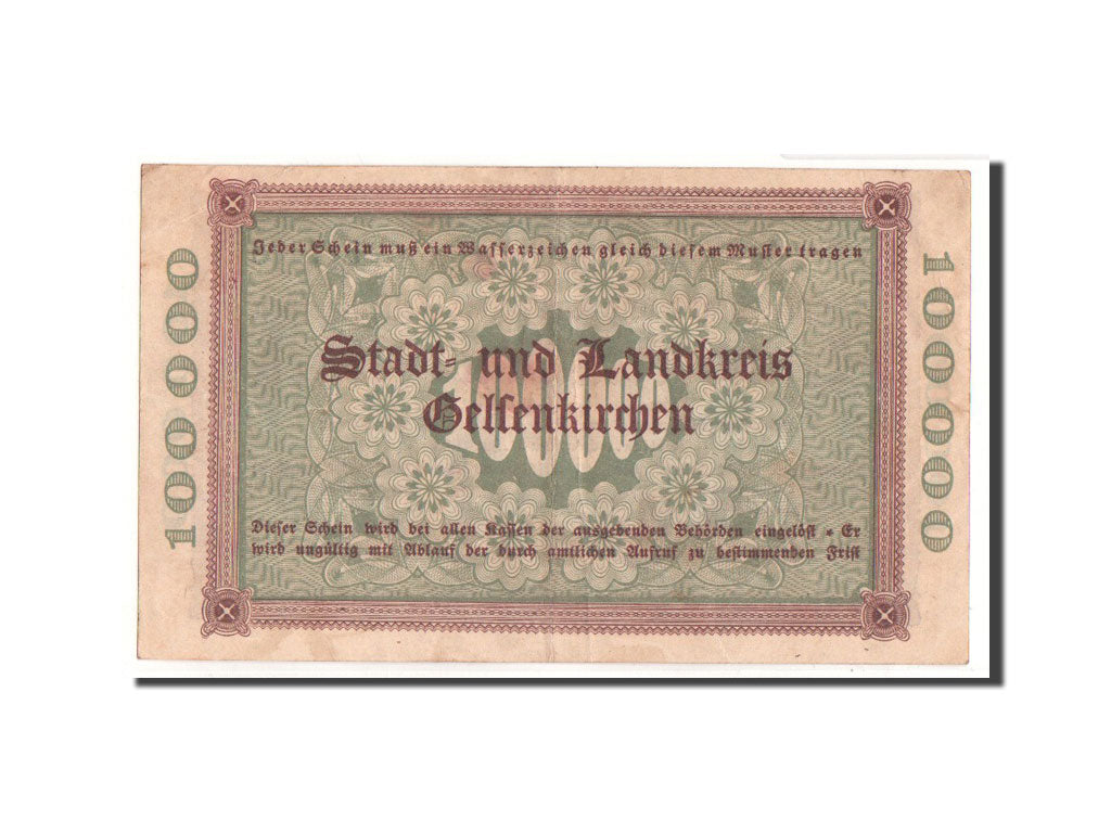 Banconote, Germania, Gelsenkirchen, 100 000 Mark, Ecusson, 1923, 1923-07-21, BB
