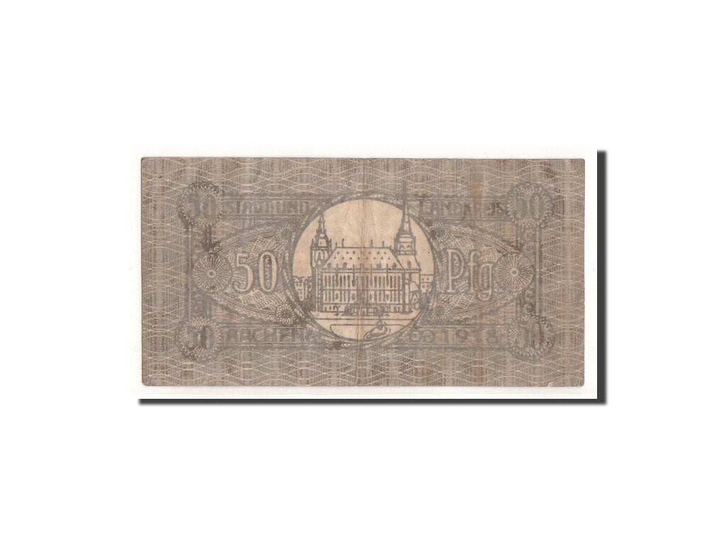 Geldschein, Deutschland, Aachen, 50 Pfennig, Eglise, 1918, 1918-10-31, S