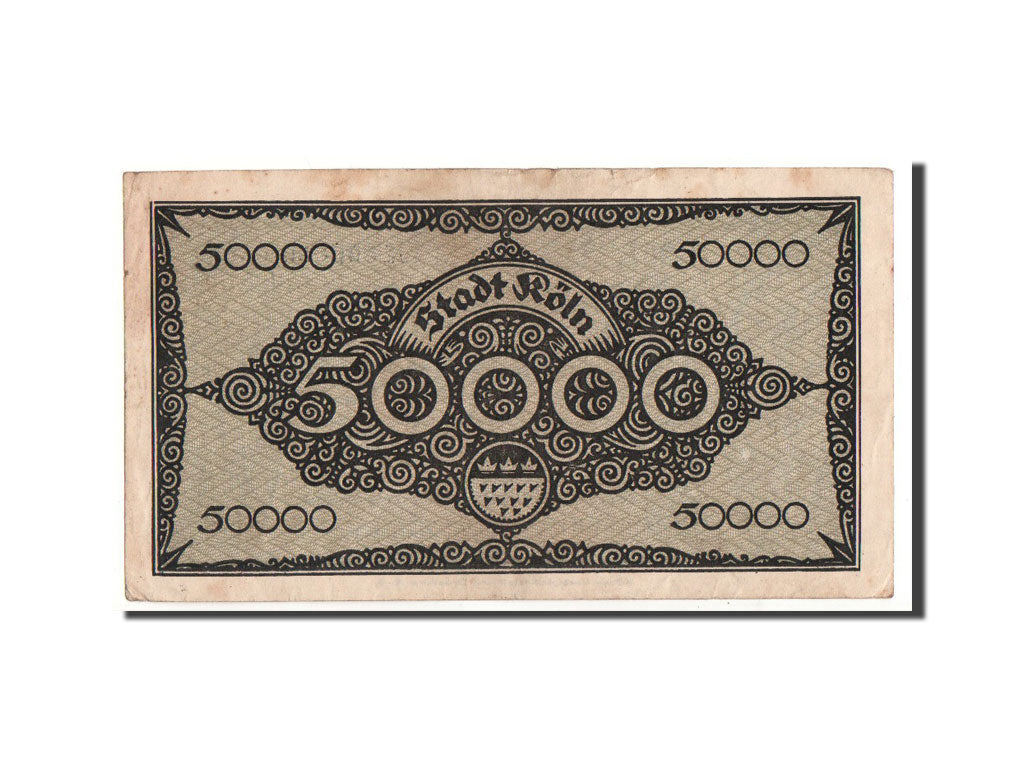 Banknote, Germany, Köln, 50 000 Mark, graphique, 1923, 1923-07-02, EF(40-45)