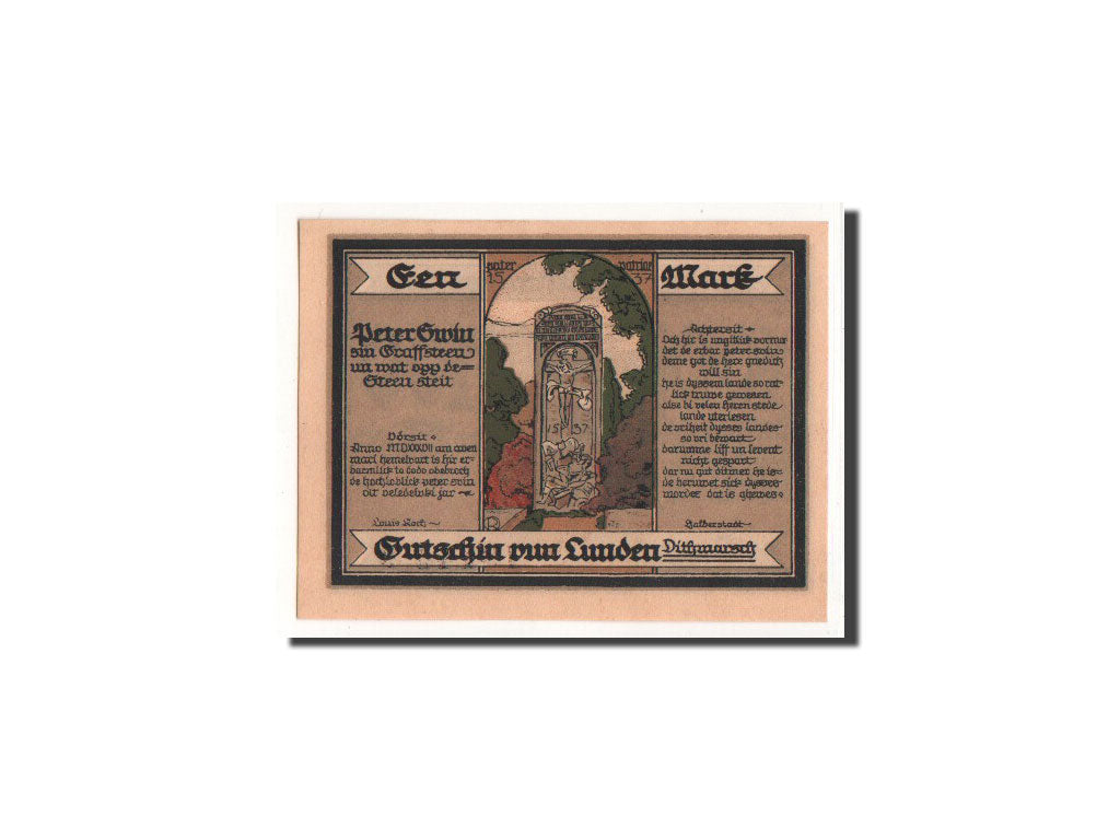 Banknote, Germany, Lunden, 100 Pfennig, Ecusson, 1921, 1921-05-19, UNC(65-70)