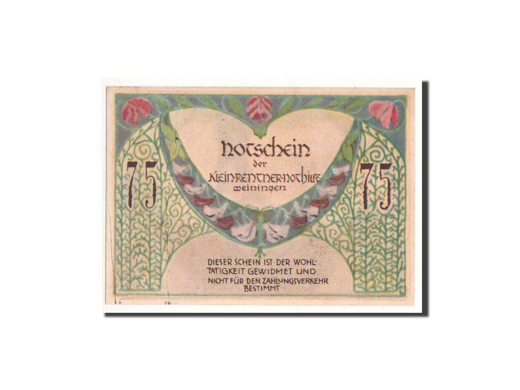 Geldschein, Deutschland, Meiningen, 75 Pfennig, personnage 1, O.D, Undated, UNZ