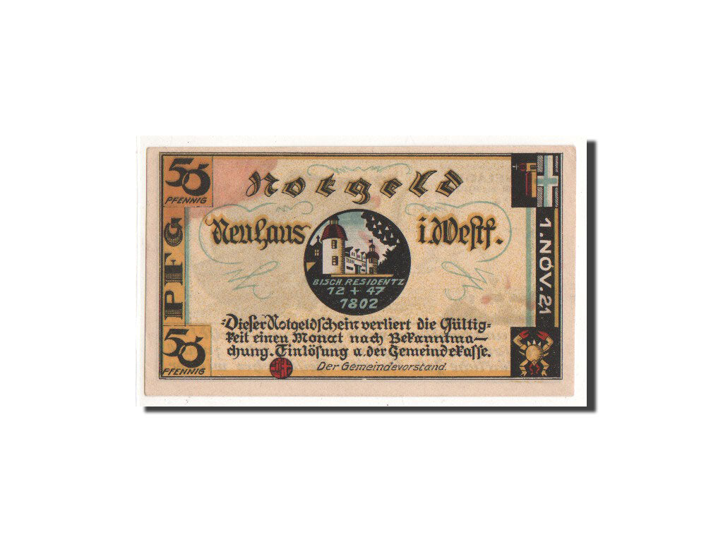 Geldschein, Deutschland, Neuhaus, 50 Pfennig, cavalier, 1921, 1921-11-01, UNZ