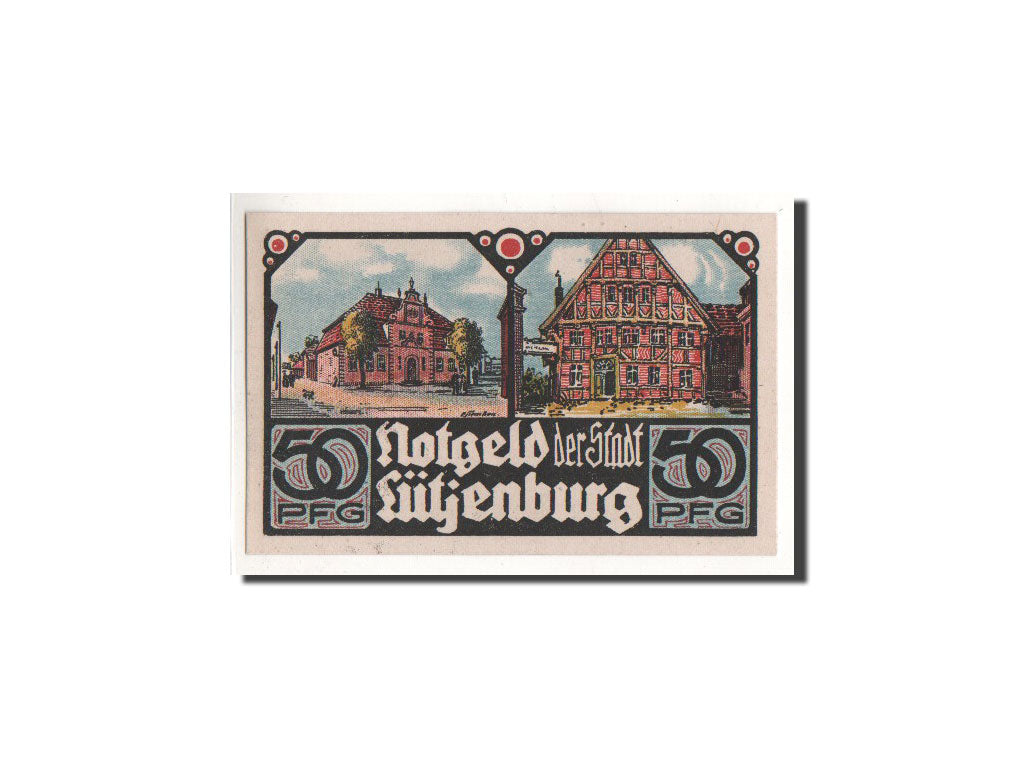 Geldschein, Deutschland, Lutjenburg, 50 Pfennig, village, 1921, 1921-03-02, UNZ