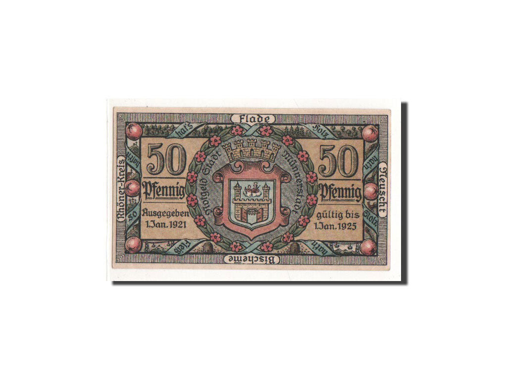 Billete, Alemania, Münnerstadt, 50 Pfennig, tour, 1920, 1920-12-24, UNC