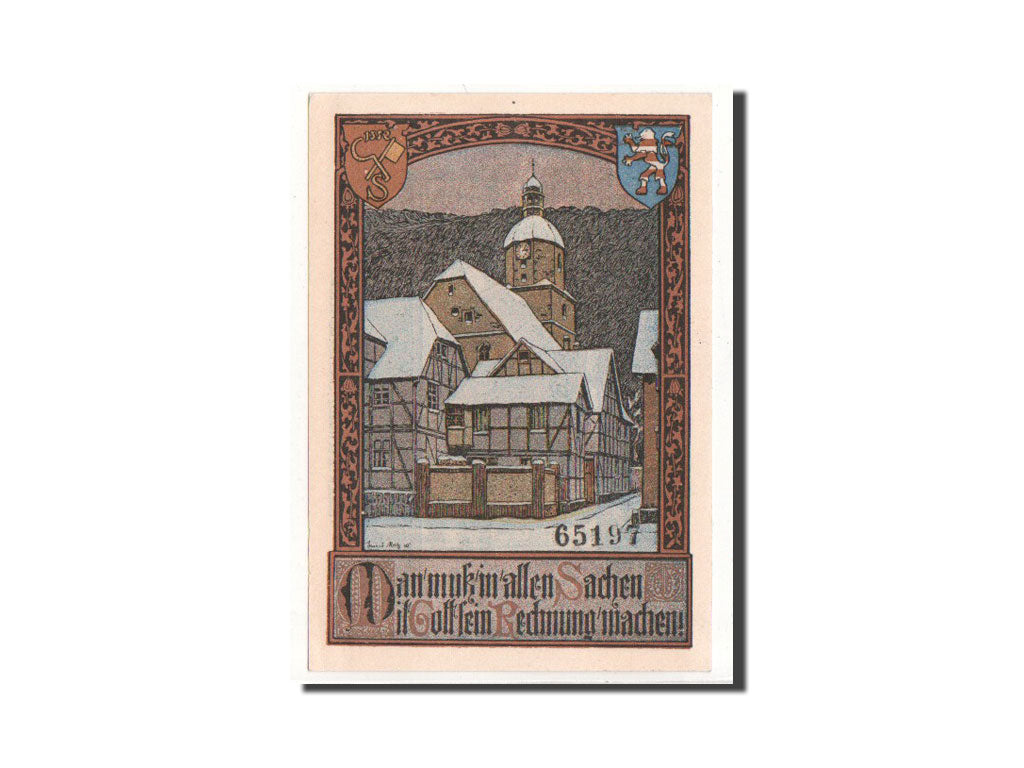 Biljet, Duitsland, Sooden a.d Werra, 50 Pfennig, village, O.D, Undated, NIEUW