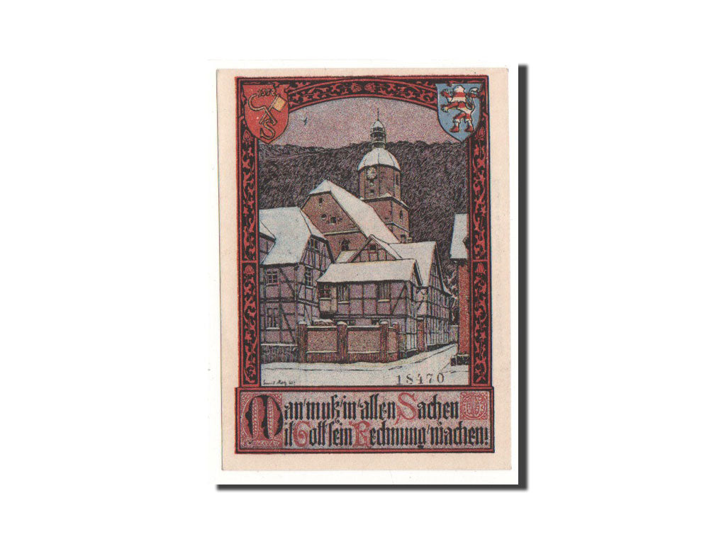 Biljet, Duitsland, Sooden a.d Werra, 25 Pfennig, village, O.D, Undated, NIEUW