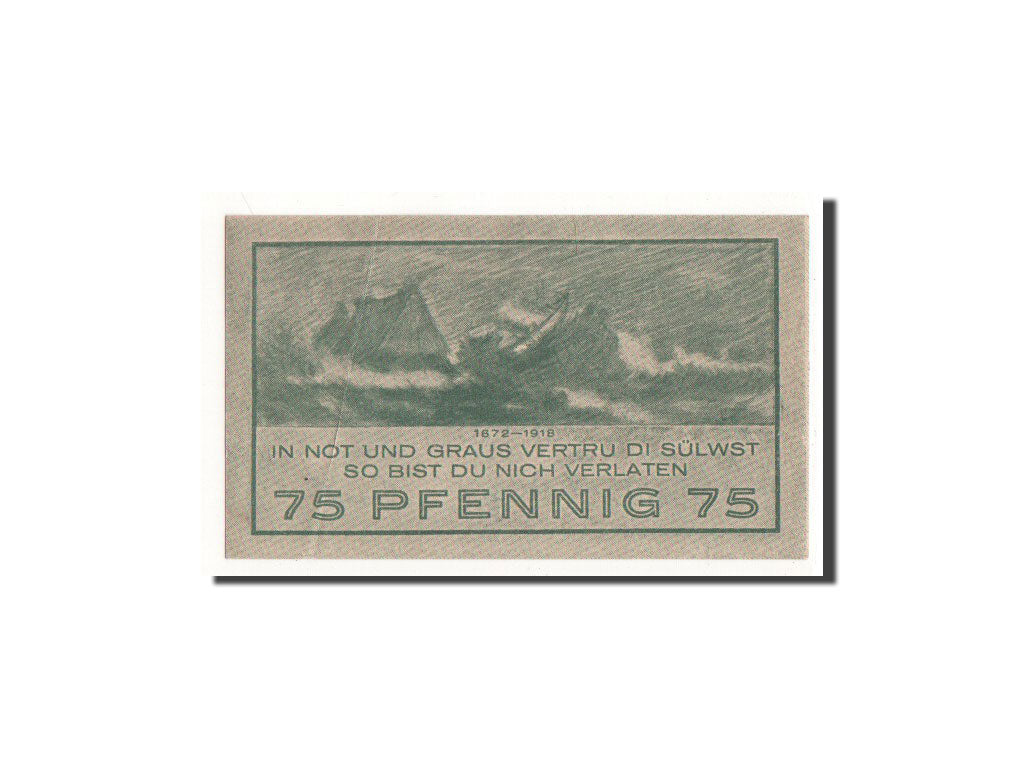 Nota, Alemanha, Niendorf, 75 Pfennig, tempête, 1921, 1921-03-01, UNC(65-70)