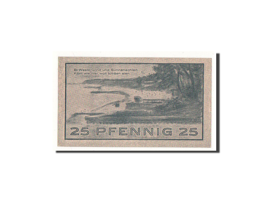 Banknote, Germany, Niendorf, 25 Pfennig, paysage, 1921, 1921-03-01, UNC(65-70)
