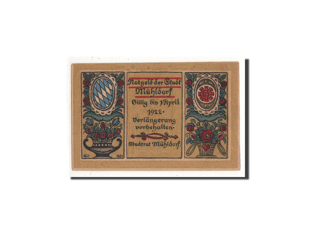 Geldschein, Deutschland, Mühldorf, 30 Pfennig, tour, O.D, Undated, UNZ