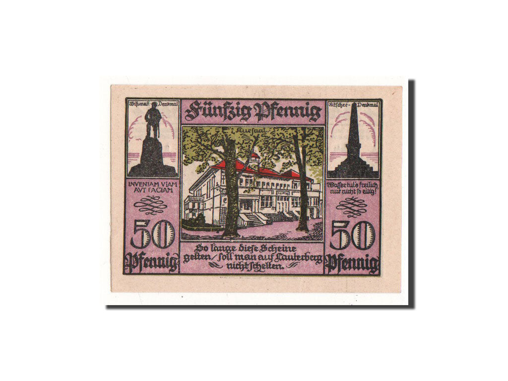 Geldschein, Deutschland, Lauterberg i Harz, 50 Pfennig, Maison, 1921