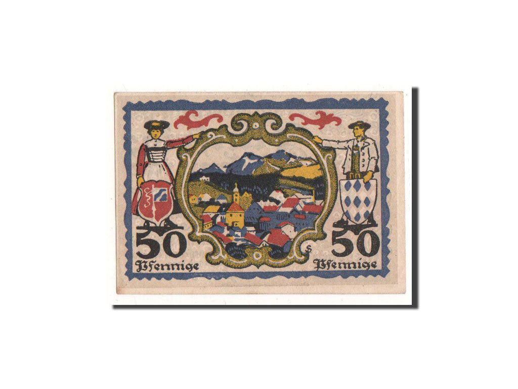 Billete, Alemania, Miesbach, 50 Pfennig, village, 1920, 1920-12-29, UNC