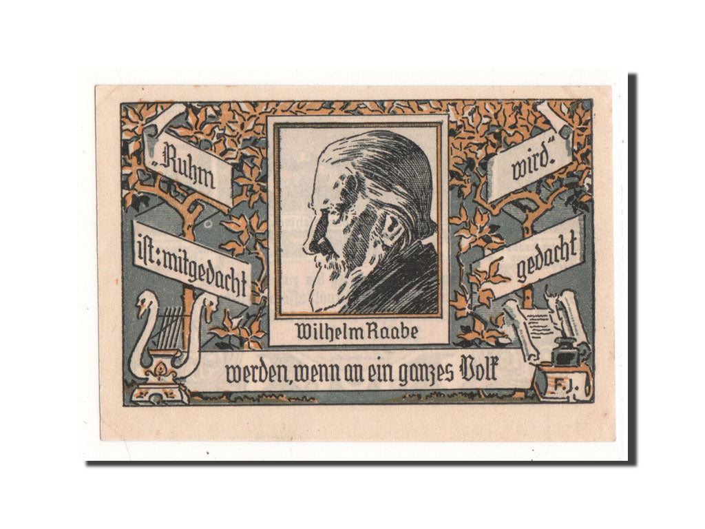 Geldschein, Deutschland, Eschershausen, 1 Mark, portrait, 1921, 1921-06-01, UNZ