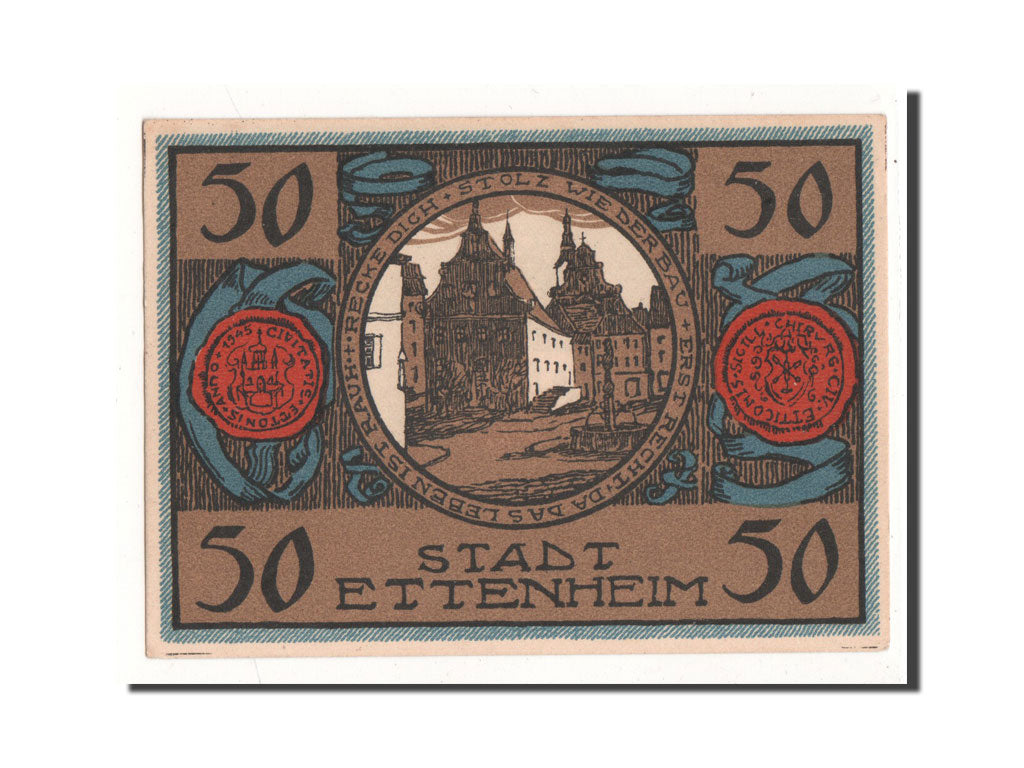 Banknote, Germany, Ettenheim Stadt, 50 Pfennig, place, 1922, 1922-03-01