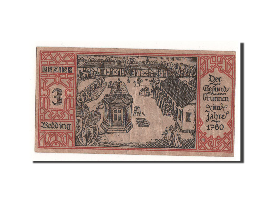 Geldschein, Deutschland, Berlin Stadt, 50 Pfennig, place 1, 1921, 1921-09-09