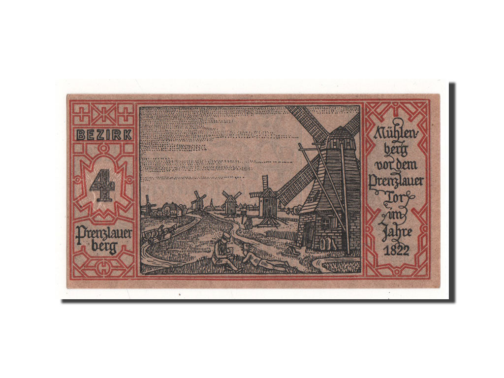 Banknot, Niemcy, Berlin Stadt, 50 Pfennig, moulin, 1921, 1921-09-09, UNC(65-70)