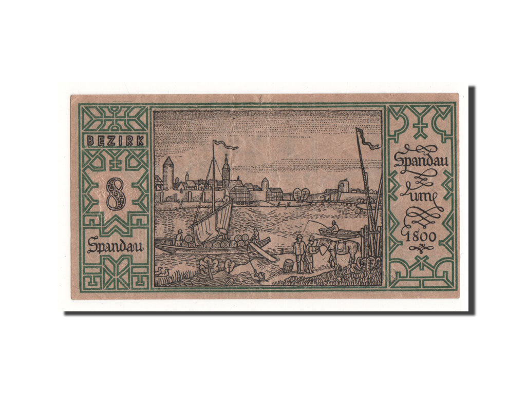 Billet, Allemagne, Berlin Stadt, 50 Pfennig, embarcation 1, 1921, 1921-09-09