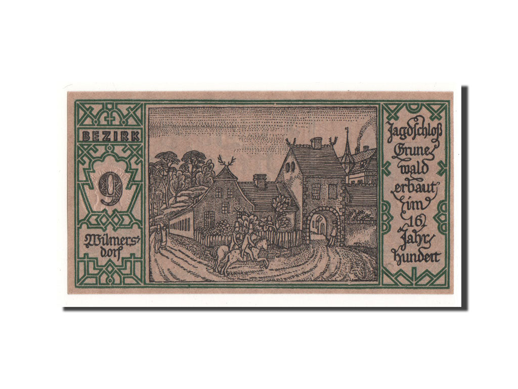 Billet, Allemagne, Berlin Stadt, 50 Pfennig, village 1, 1921, 1921-09-09, NEUF