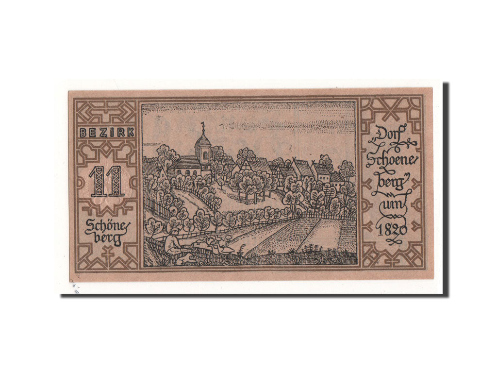 Banknot, Niemcy, Berlin Stadt, 50 Pfennig, paysage, 1921, 1921-09-09