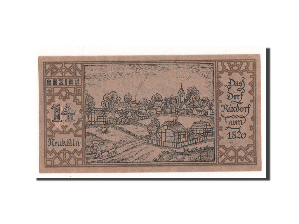 Geldschein, Deutschland, Berlin Stadt, 50 Pfennig, paysage 1, 1921, 1921-09-09
