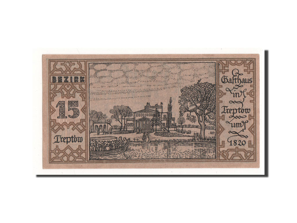 Banknote, Germany, Berlin Stadt, 50 Pfennig, château, 1921, 1921-09-09