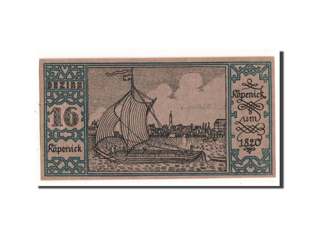 Banknote, Germany, Berlin Stadt, 50 Pfennig, bateau 1, 1921, 1921-09-09