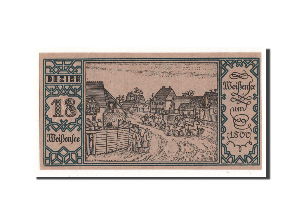 Banconote, Germania, Berlin Stadt, 50 Pfennig, Diligence, 1921, 1921-09-09, FDS