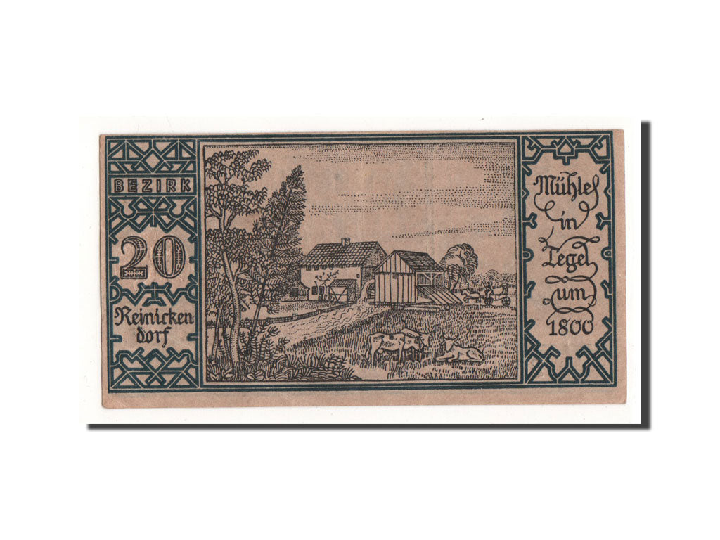 Banconote, Germania, Berlin Stadt, 50 Pfennig, ferme 2, 1921, 1921-09-09, FDS