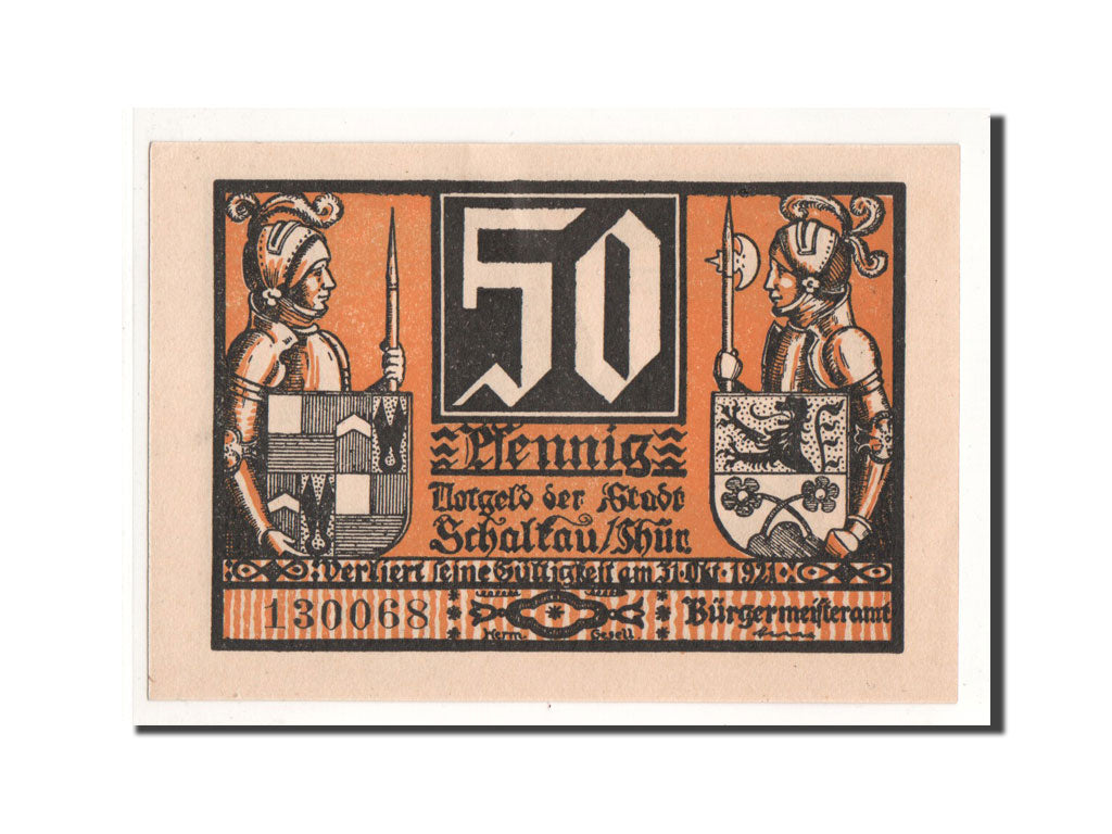 Biljet, Duitsland, Schalkau, 50 Pfennig, château, O.D, Undated, NIEUW