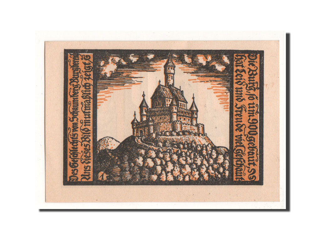 Biljet, Duitsland, Schalkau, 50 Pfennig, château, O.D, Undated, NIEUW