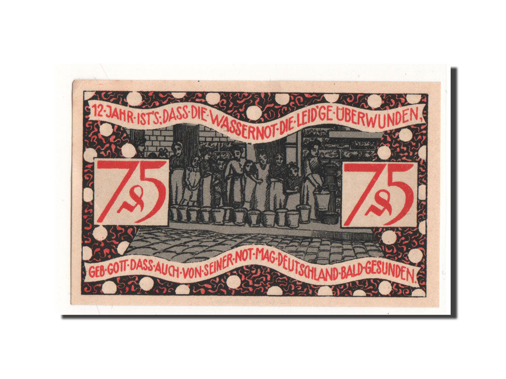 Biljet, Duitsland, Zeulenroda, 75 Pfennig, enfants, 1921, 1921-11-01, NIEUW