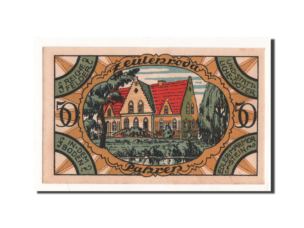 Billet, Allemagne, Zeulenroda, 50 Pfennig, Maison, 1921, 1921-11-01, NEUF