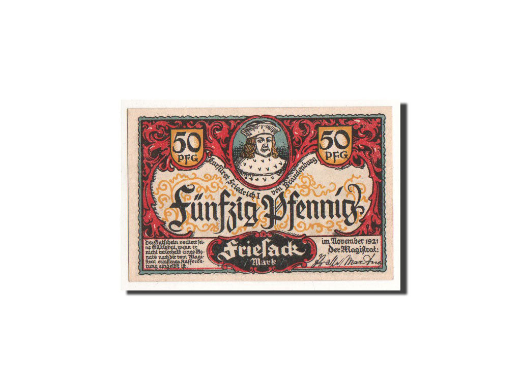 Banknote, Germany, Friesack Stadt, 50 Pfennig, Animaux, 1921, Undated