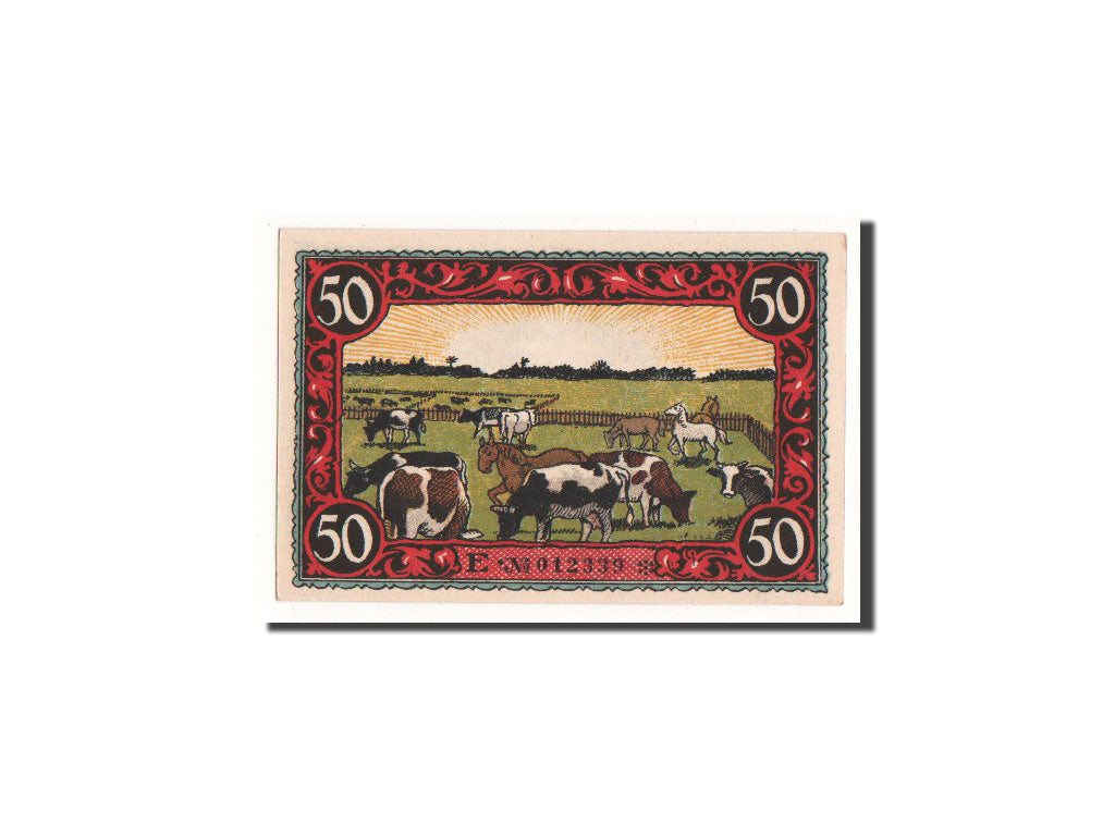 Banknote, Germany, Friesack Stadt, 50 Pfennig, Animaux, 1921, Undated