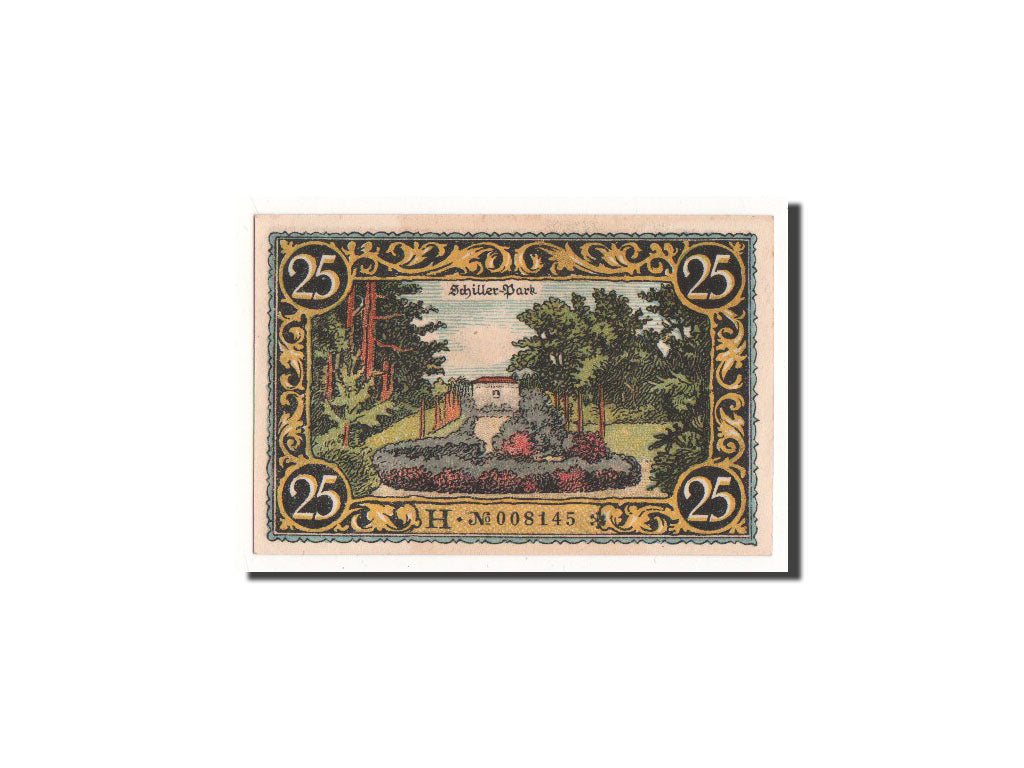 Geldschein, Deutschland, Friesack Stadt, 25 Pfennig, paysage, 1921, Undated