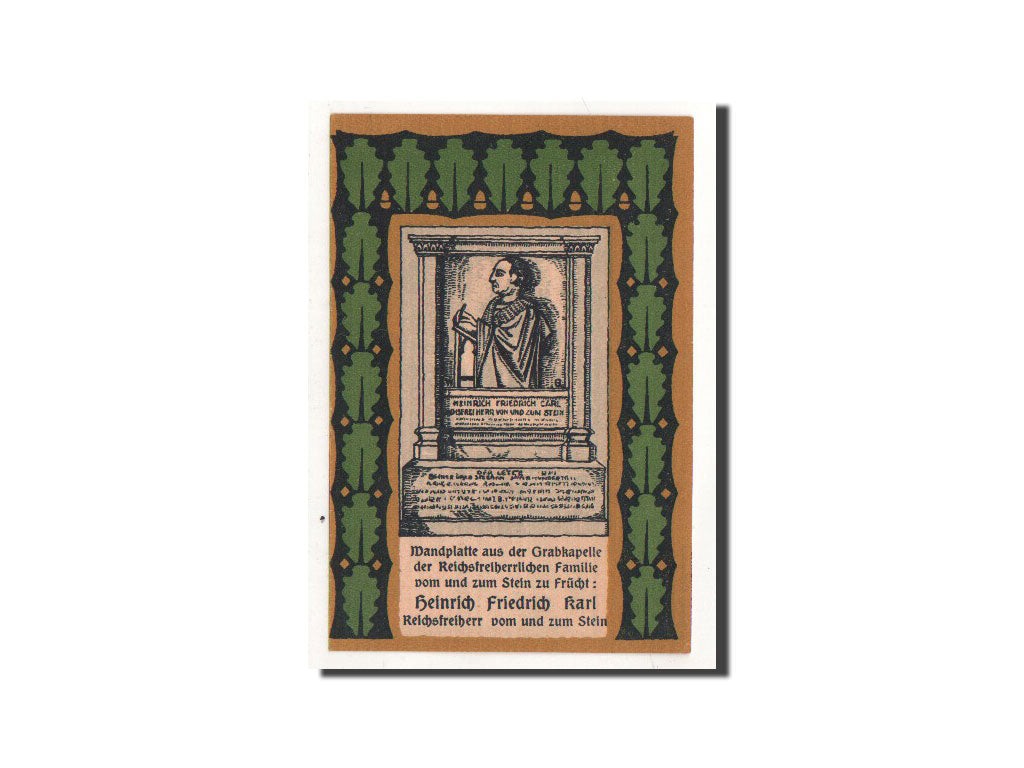 Banconote, Germania, Frücht bei Ems, 25 Pfennig, portrait, 1922, 1922-01-01