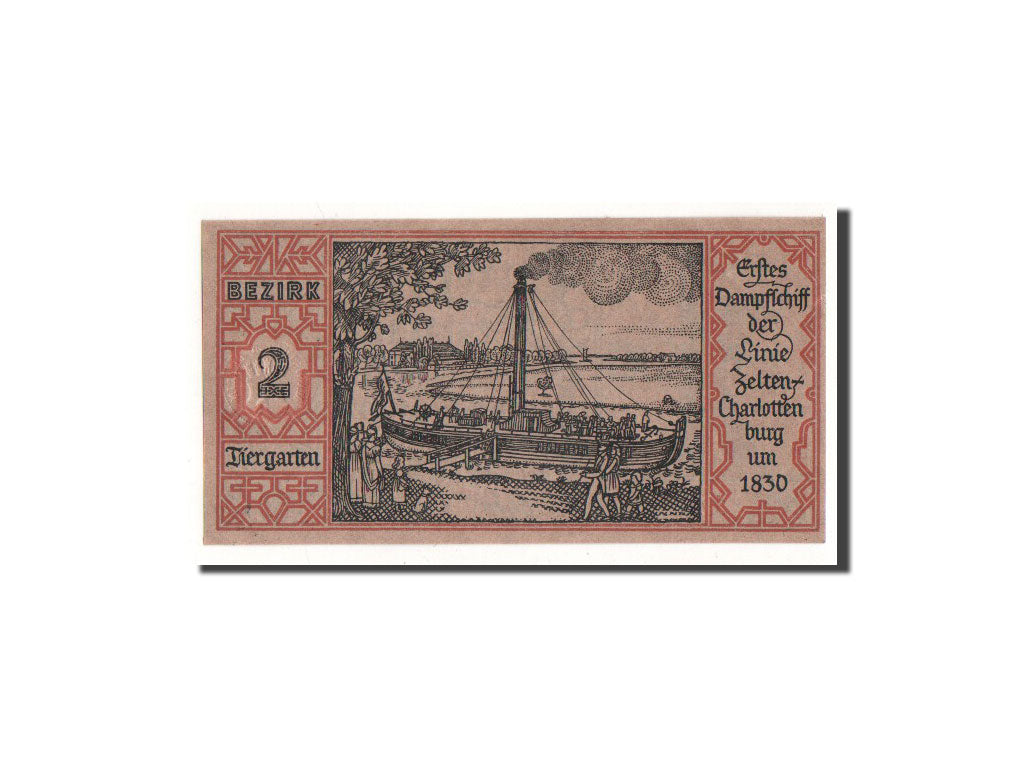 Banknote, Germany, Berlin Stadt, 50 Pfennig, Tiergarten, 1921, 1921-09-09