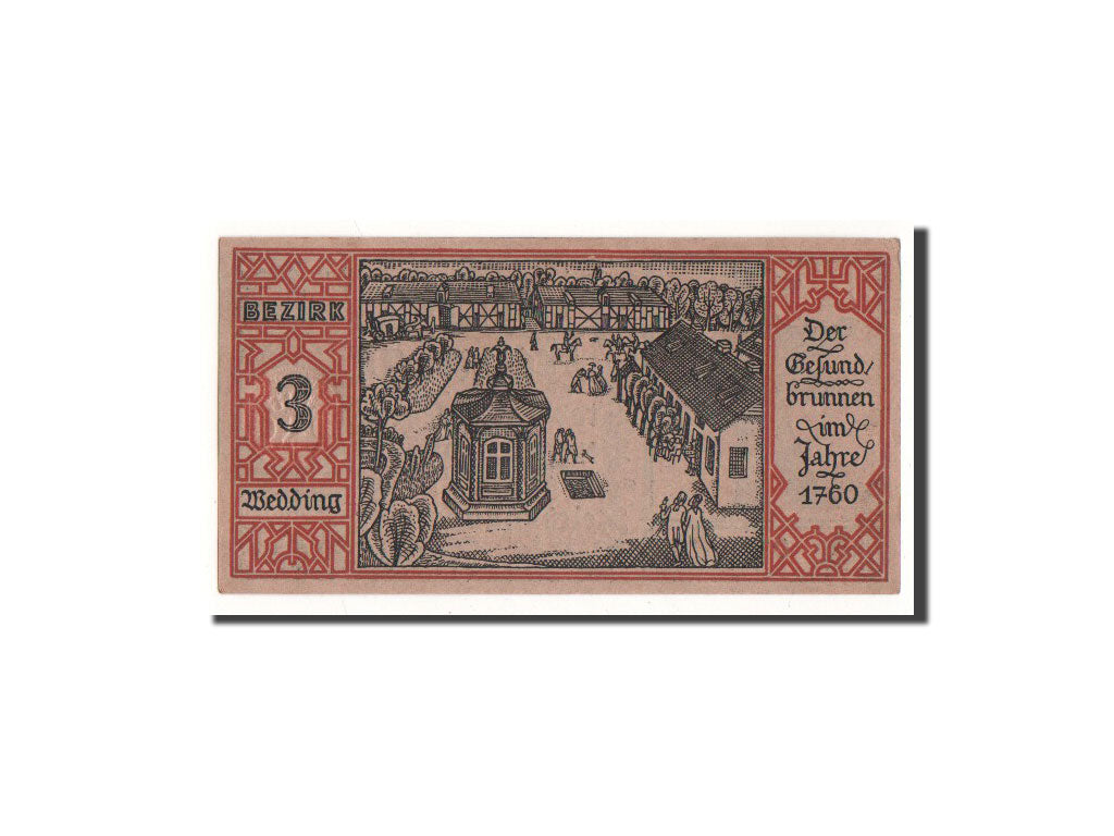 Banconote, Germania, Berlin Stadt, 50 Pfennig, Wedding, 1921, 1921-09-09, FDS