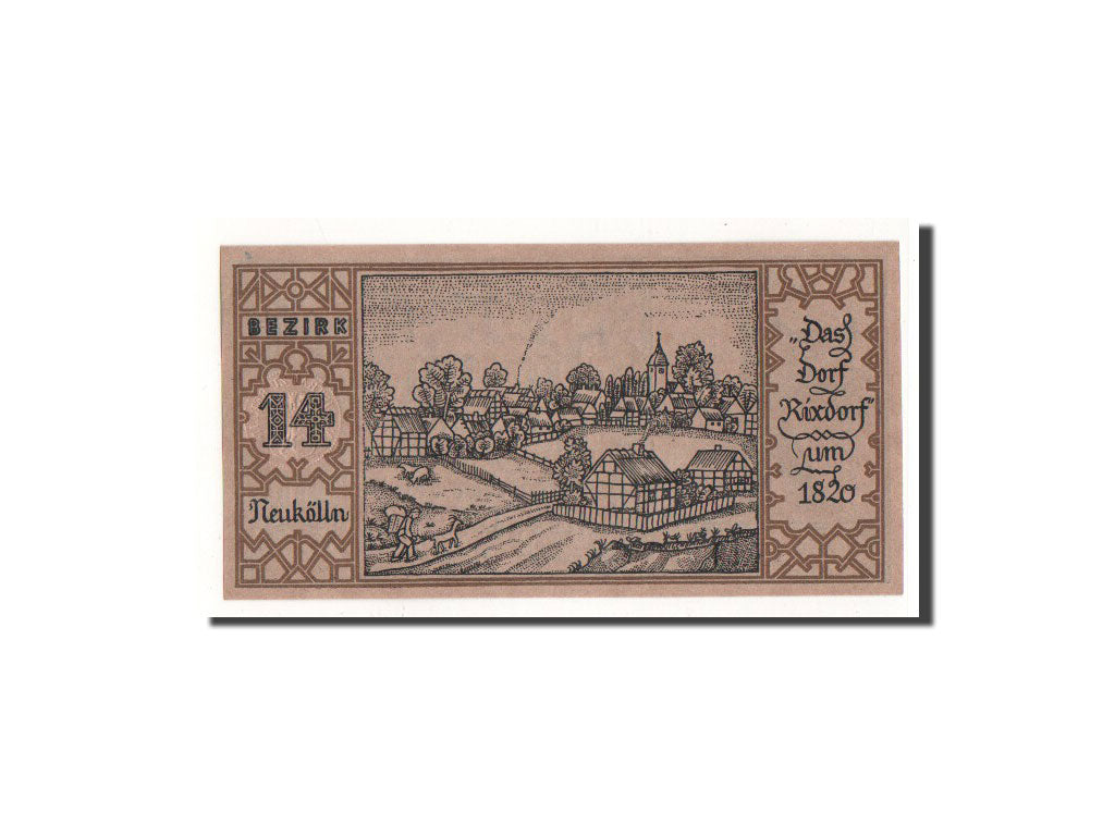 Banknote, Germany, Berlin Stadt, 50 Pfennig, Neukölln, 1921, 1921-09-09